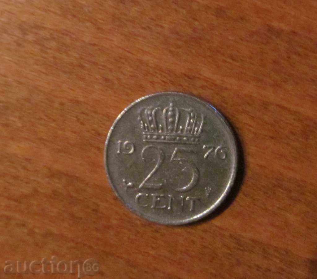 25 cents Holland 1976