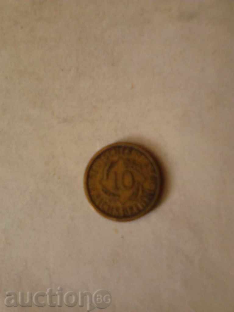 Germany 10 pufing 1925 A