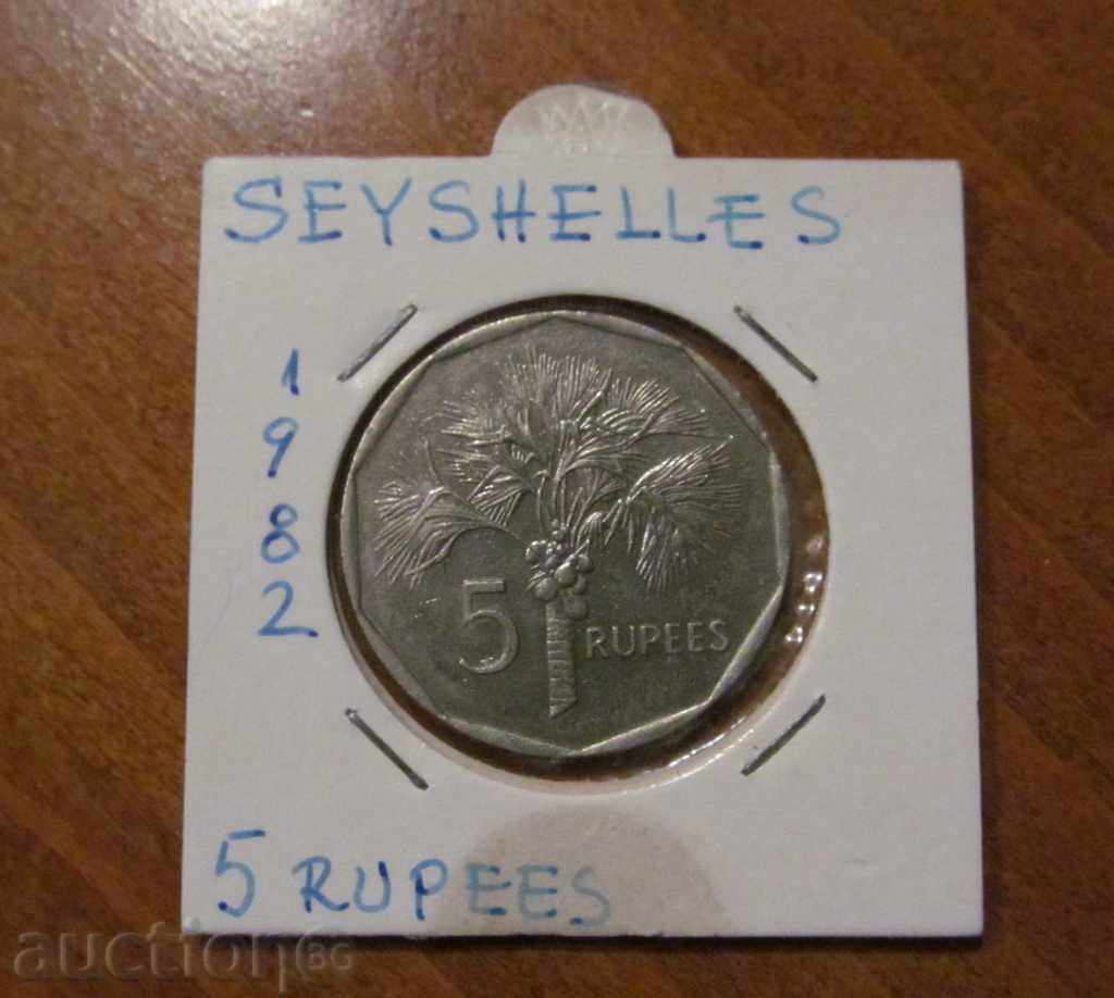 5 RUPII 1982 g. SEYCHELLES