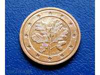 Германия 2 евроцента Euro cent 2008 F