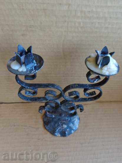 Delivery of Old forged candlestick, candle Delivery of Old forged candlestick, candle