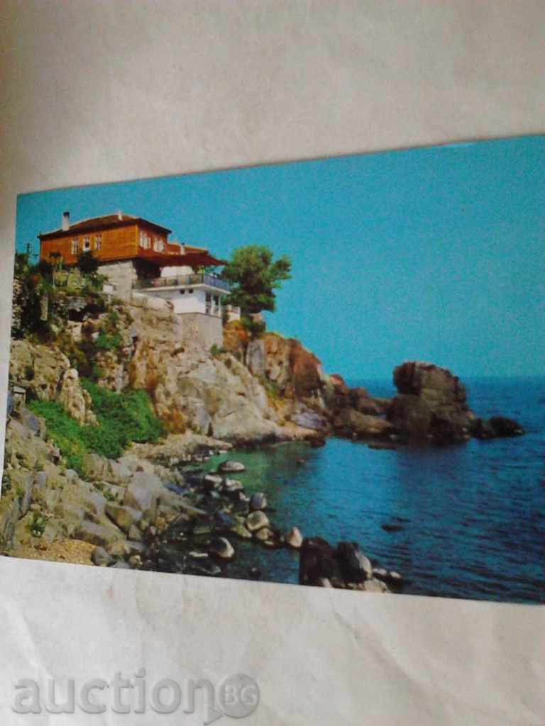 Пощенска картичка Созопол Почивен дом 1978