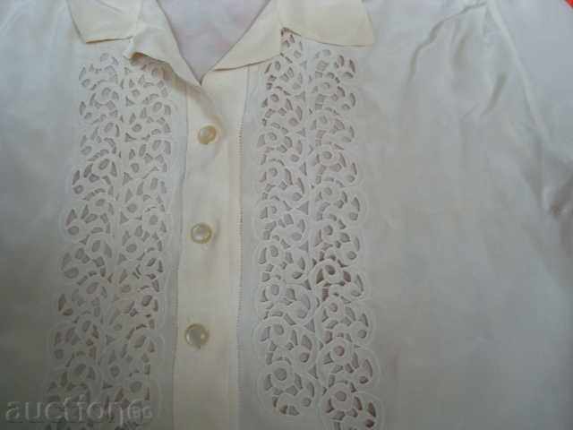 Silk blouse cut, hand embroidered with price 25.95 BGN | € 13.27 Silk blouse cut, hand embroidered with price 25.95 BGN | € 13.27