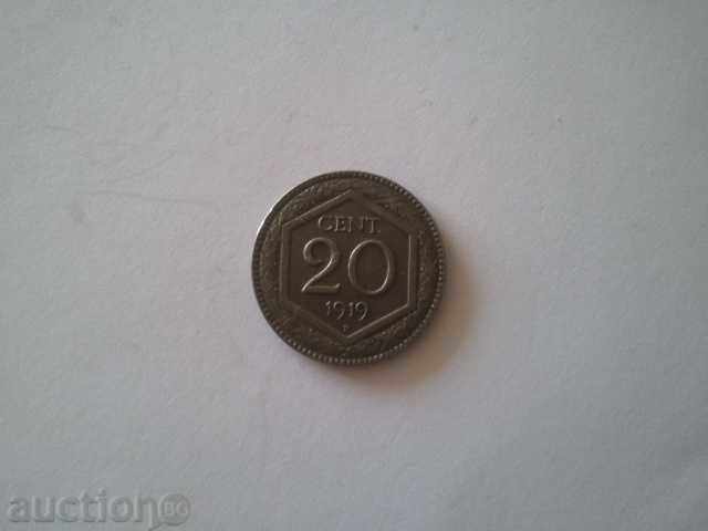 Auction 20 cents Italy 1919 Italy 20 Centesimi Auction 20 cents Italy 1919 Italy 20 Centesimi