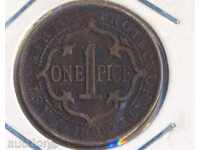 протекторат Източна Африка 1 цент 1898 година