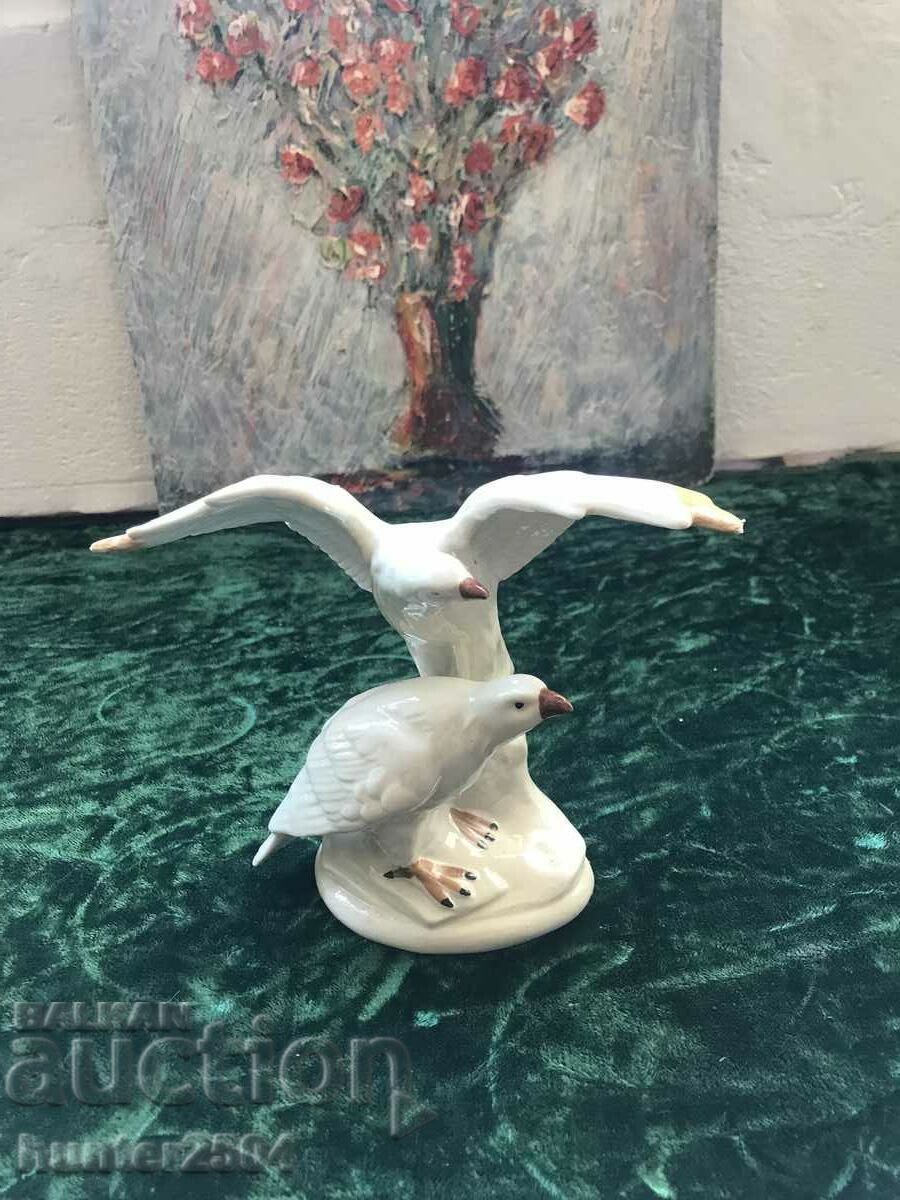 Petrel - porcelain, 15 cm, marked