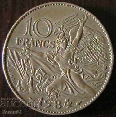 Auction 10 Franc 1984 (François Rode), France Auction 10 Franc 1984 (François Rode), France