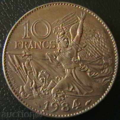 10 franci 1984 (Francois Rohde), Franța
