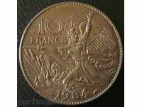 10 франка 1984(Франсоа Роде), Франция