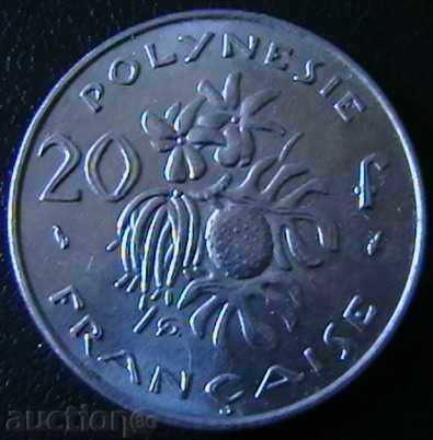 20 franci 1977 Polinezia Franceză