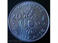 20 franci 1977 Polinezia Franceză