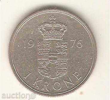 + Danemarca 1 krone 1976
