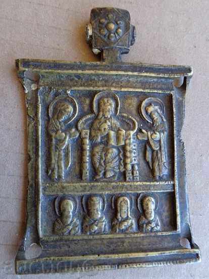 Bronze center of Triptych, Russian icon - 19th century - 6 Bronze center of Triptych, Russian icon - 19th century - 6