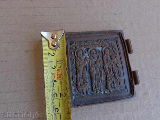 Livrarea Ușa de bronz diptic, pictograma Rusă - secolul al 19-lea