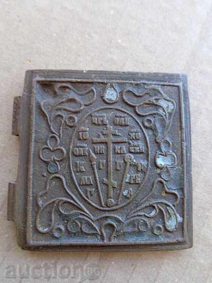 Ușa de bronz diptic, pictograma Rusă - secolul al 19-lea - 5