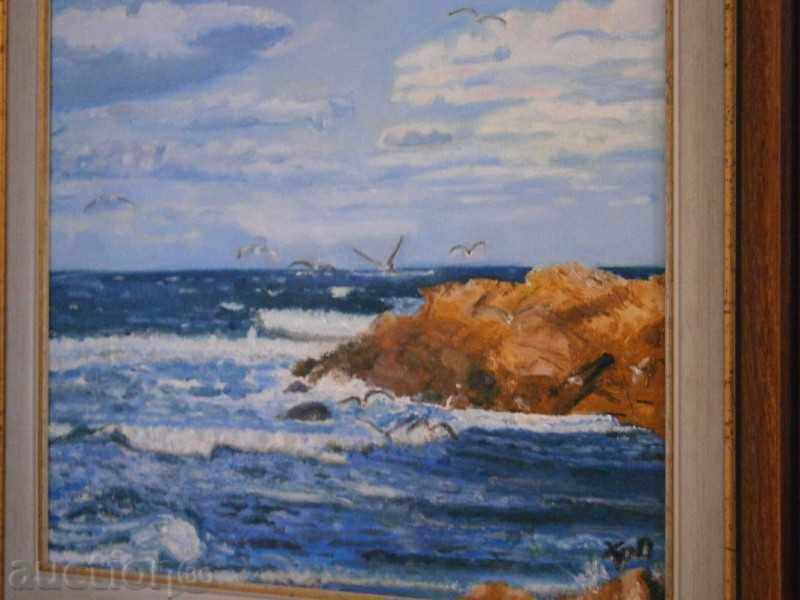 Delivery of Picture - Seafood - oil on canvas - Hriska Panteva