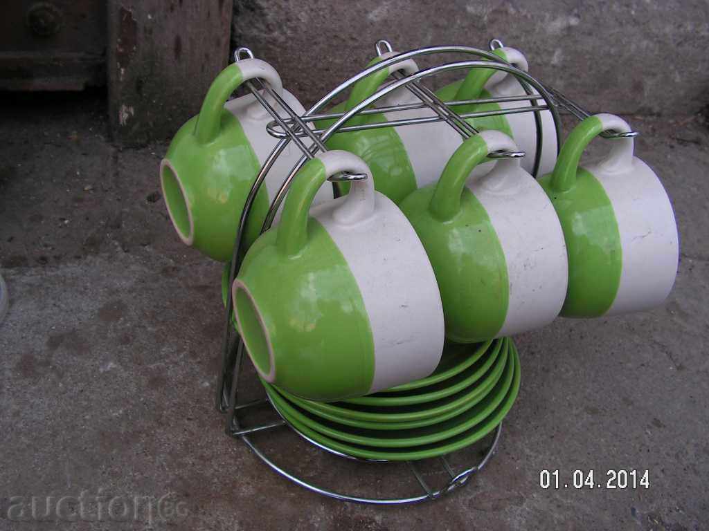 Auction 2676. SERVICE FOR COFFEE WITH STONE PORCELAIN Auction 2676. SERVICE FOR COFFEE WITH STONE PORCELAIN