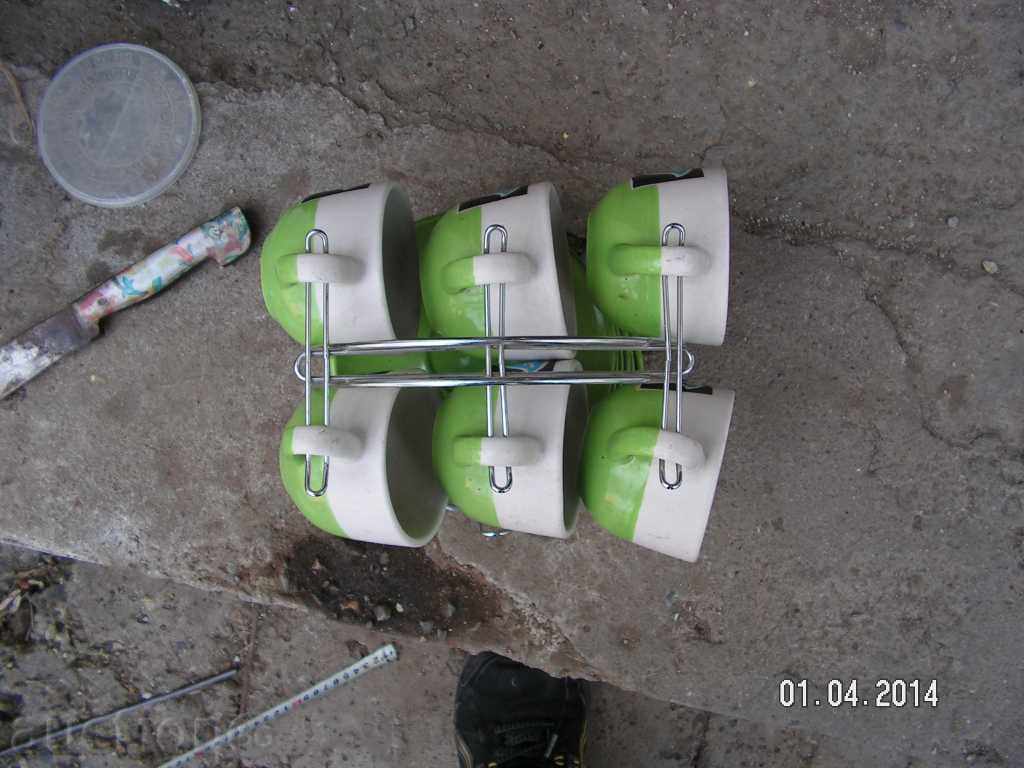 2676. SERVICE FOR COFFEE WITH STONE PORCELAIN - 5 2676. SERVICE FOR COFFEE WITH STONE PORCELAIN - 5