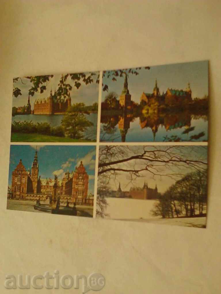 Carte poștală Frederiksborg Cele patru anotimpuri