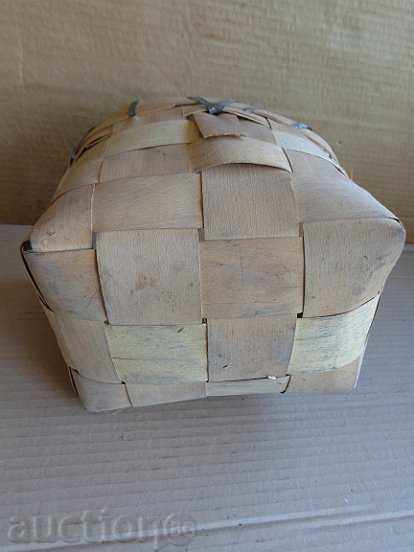 Delivery of An old wicker basket, a basket Delivery of An old wicker basket, a basket