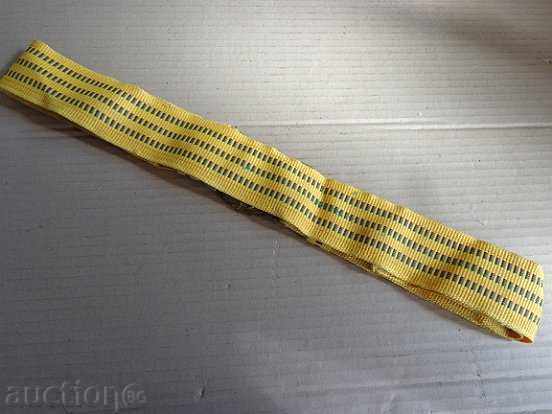 Professional parade belt with a shimmer, buckle, buckle - 5