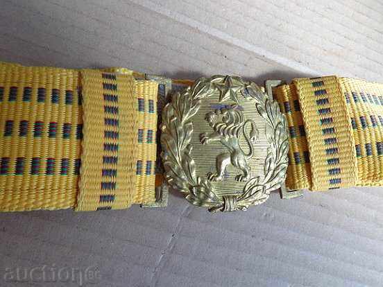 Professional parade belt with a shimmer, buckle, buckle - 7