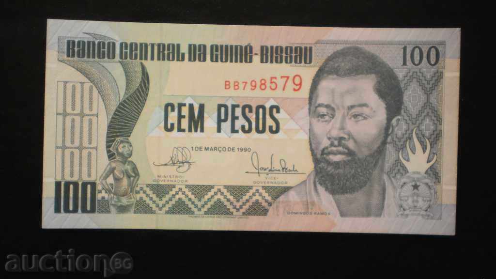 ۞ 1 ۞ 100 PES 1990 GUINEA-BISAO