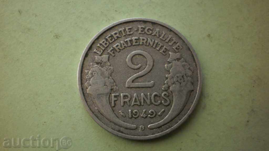 2 FRANK 1949 IN FRANCE - RED
