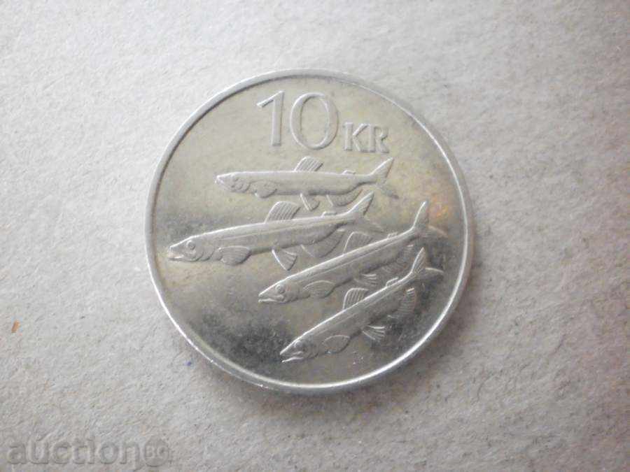 10 крони 1994 Исландия