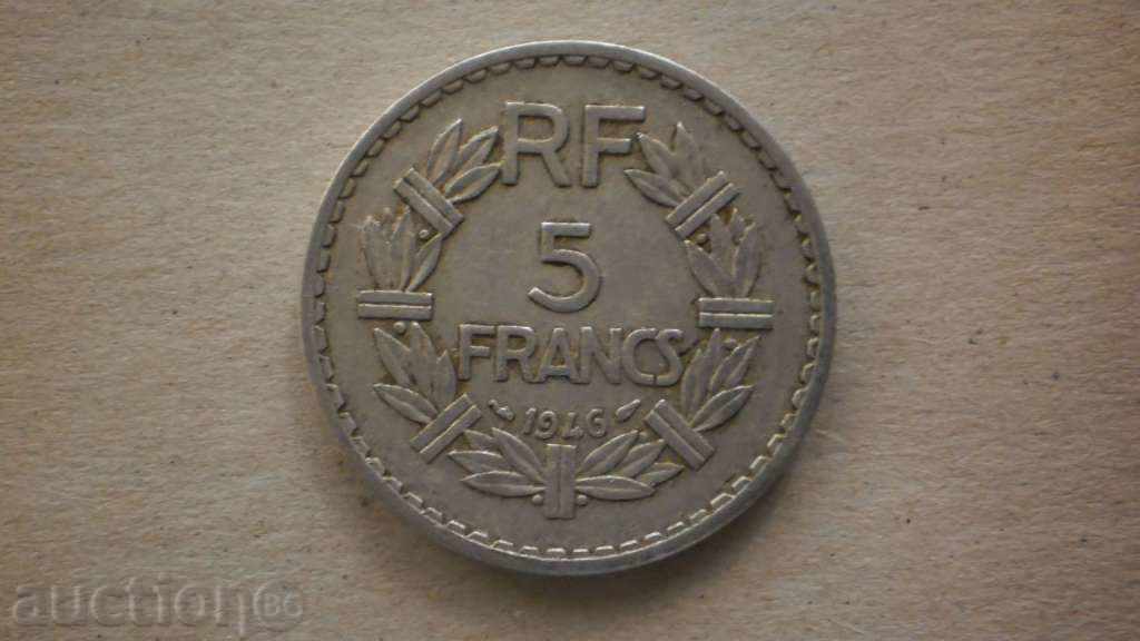 5  franks  1946  ФРАНЦИЯ