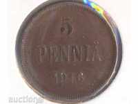 Finland 5 penny 1916 year