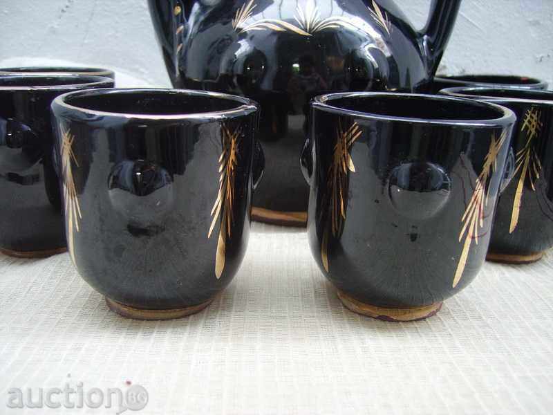 I sell a ceramic wine service with price 29.00 BGN | € 14.83