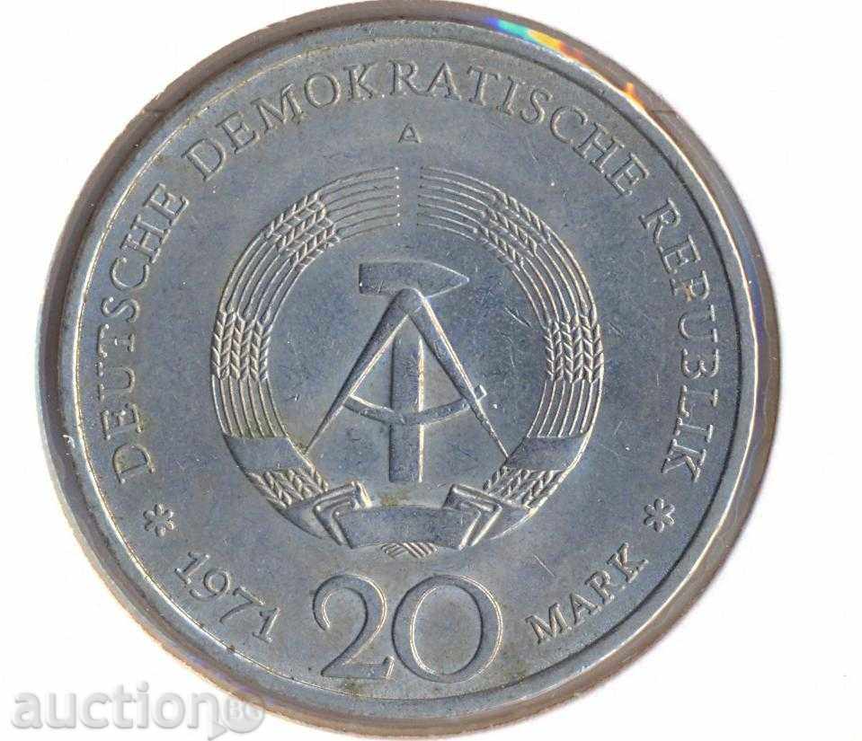 GDR 20 marks 1971 Ernst Telman