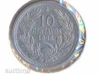 Чили 10 сентавос 1936 година