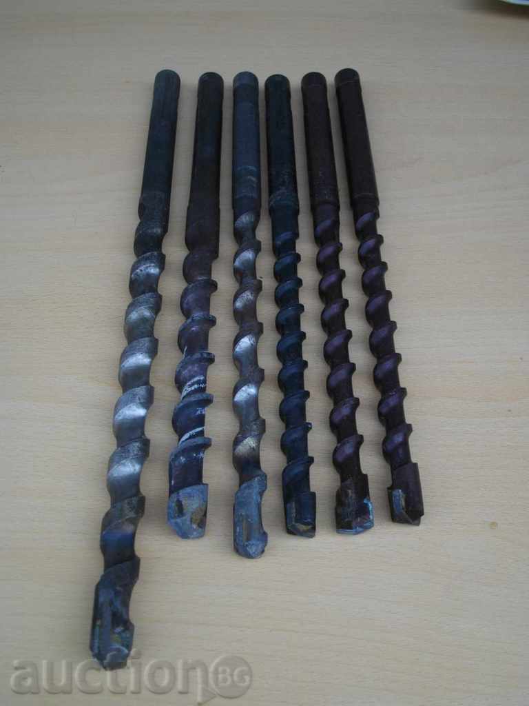 Lot of 6 pcs. concrete two-channel concrete drills new with price 80.00 BGN | € 40.90 Lot of 6 pcs. concrete two-channel concrete drills new with price 80.00 BGN | € 40.90