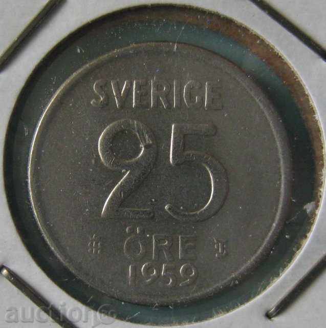 Σουηδία 25 öre 1959.
