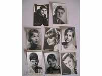 Cărți poștale de artiști sovietici - mici 8 pc