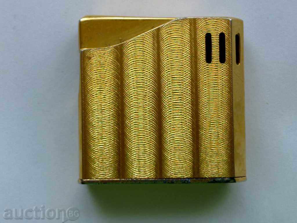 Gold-plated lighter Halley Maruman
