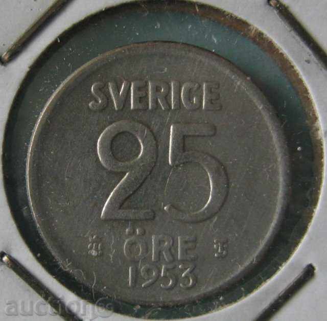 25 öre 1953 TS Suedia