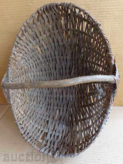 Old knit basket, wooden with price 31.00 BGN | € 15.85 Old knit basket, wooden with price 31.00 BGN | € 15.85