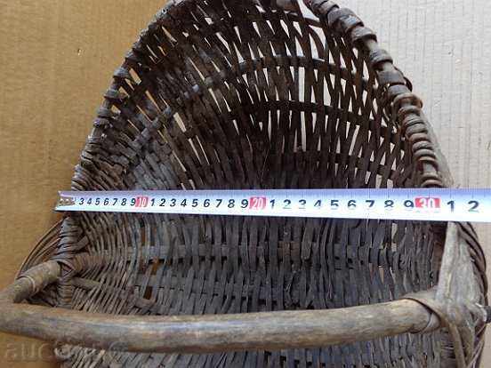 Old knit basket, wooden - 6 Old knit basket, wooden - 6