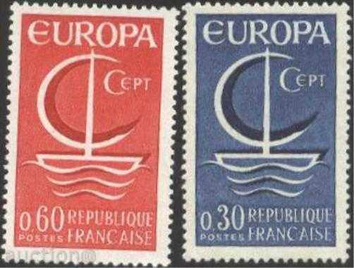 Чисти марки Europa CEPT 1966 от Франция
