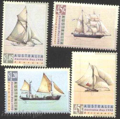 Чисти марки  Кораби 1992 от  Австралия