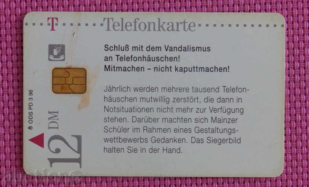 Phonecard - GERMANY - 1996 with price 1.00 BGN | € 0.51 Phonecard - GERMANY - 1996 with price 1.00 BGN | € 0.51