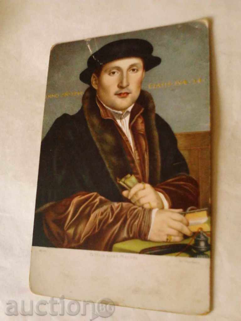 Пощенска картичка H. Holbein Bidnis eines Mannes