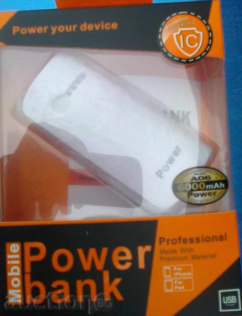 External battery for tablets and smartphones - 6000 mAh - A006