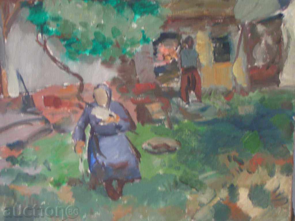 Old Picture Rural Landscape (oil paints, canvas) / M.Minkov with price 180.00 BGN | € 92.03