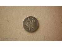 Монета  5  PFENIGA  1875J   ГЕРМАНИЯ