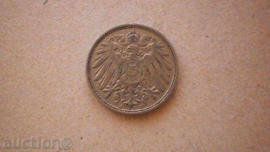 Moneda 10 PFENIGA 1911J GERMANIA cu preț € 3.58 | 7.00 BGN