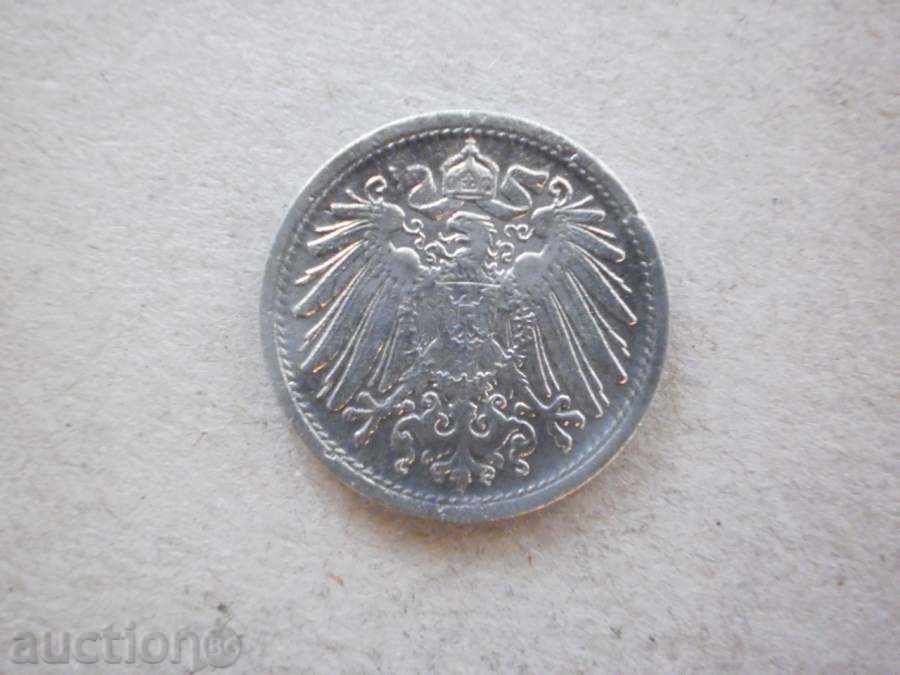 Монета  10 пфенига 1917  ГЕРМАНИЯ с цена € 2.05 | 4.01 лв.